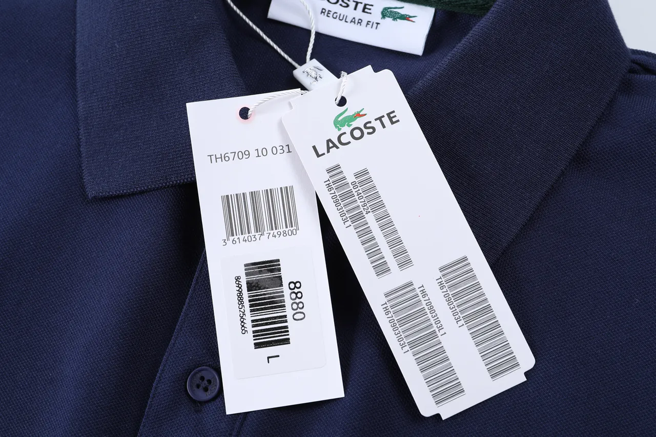 LACOSTE 。 New Arrivalpolo Logo ， Retro Same Style T Versatile : Royal Blue Size：M-3XL